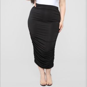 Fashion Nova You’re My Boo High Rise Midi Skirt